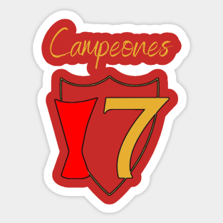 Sevilla 7 times Sticker